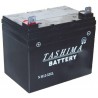 Batterie gel/agm 100% étanche 12V, 32A pour tondeuse autoportée. L: 195, l: 130, h: 180, + à gauche.