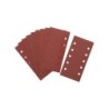 1/2 feuille abrasive pour ponceuses vibrantes velcro grain 60 - 10 perforations 115x228mm Multi-usages...