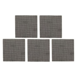1/4 feuille abrasive velcro - structure en maille duree de vie extra longue x4 115x115mm grain 120