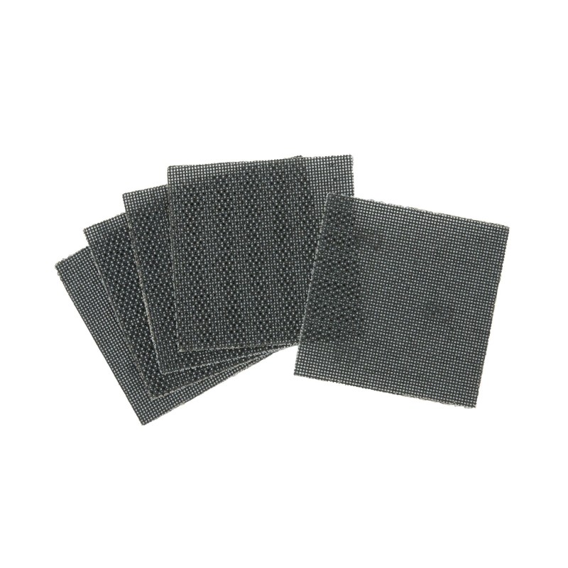 1/4 feuille abrasive velcro - structure en maille duree de vie extra longue x4 115x115mm grain 240