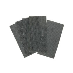 1/3 feuille abrasive velcro - structure en maille duree de vie extra longue x4 93x190mm grain 80