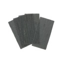 1/3 feuille abrasive velcro - structure en maille duree de vie extra longue x4 93x190mm grain 120