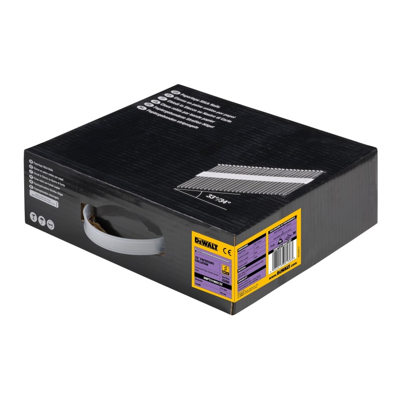 Pointes en bande papier 33° éléctro-zinguées 3.1x90mm