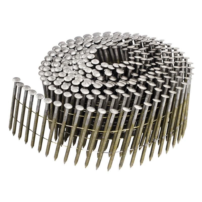 Pointes en rouleau crantées inox 2.5x55mm