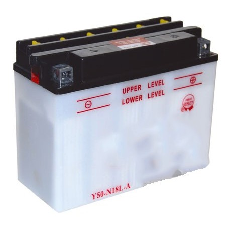 Batterie renforcée pour autoportée et utilitaire 12V, 20A. L: 205, l: 90, H:162mm, + à droite. (livrée sans acide).