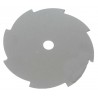Lame plate 8 dents 200x25.4x1.4mm pour débroussailleuse.