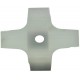 Lame 4 dents évidées 255x1.6mm alésage 25.4mm pour débroussailleuse.