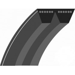 Courroie lisse trapézoïdale 2 lignes qualité d'origine SCAG (section AA 12,7mm, L: 1308mm).